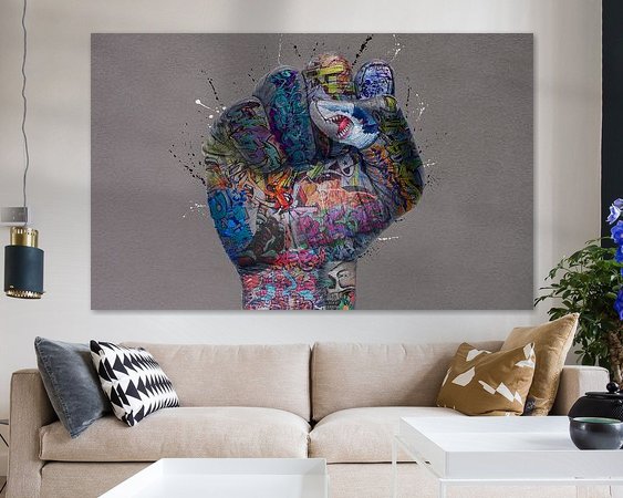 Example of the artwork in a room