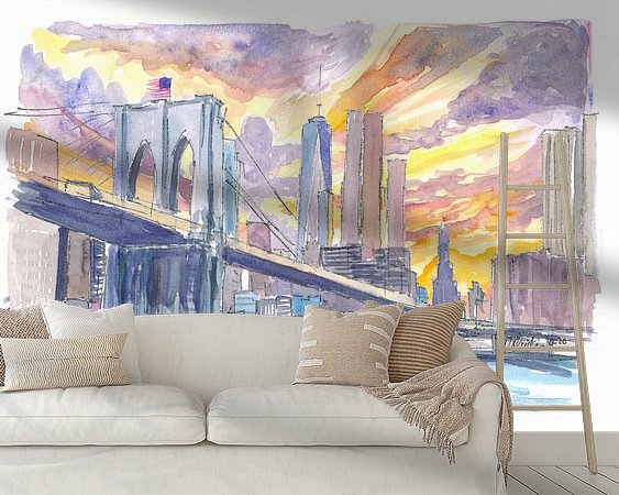 Example of the artwork in a room