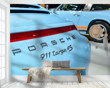 Porsche 911 Targa 4S sportwagen detail en klassieke Porsche 911 Targa van Sjoerd van der Wal Fotografie