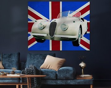Jaguar XK voor de Union Jack van Jan Keteleer