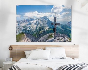 Bergpanorama "Topkruis met Dachstein" van Coen Weesjes