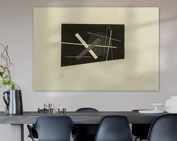 Bauhaus, Composition (croix et cercle) - László Moholy-Nagy, 1923