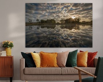 Wolkenreflectie in het Groot glasven