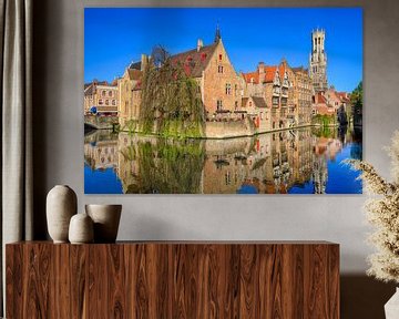 Rozenhoedkaai in Brugge van Johan Vanbockryck