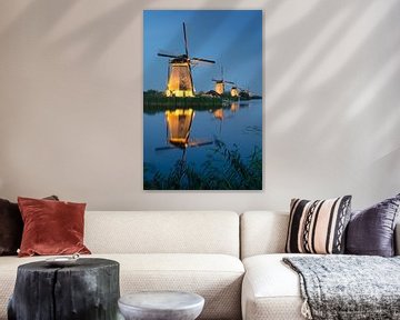 Windmühlen von Kinderdijk von Mark Bolijn
