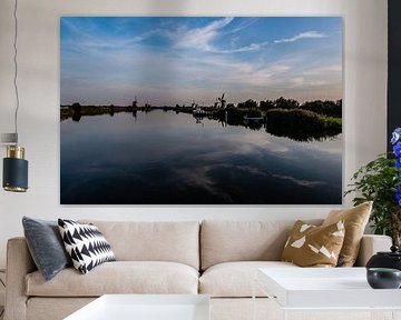 Windmills on the Kinderdijk. by Brian Morgan