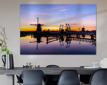 Mills on the Kinderdijk near Zonsonderonder by Brian Morgan