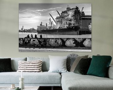 Fotografie Hamburg - Architektur - Schiff im Hamburger Hafen
