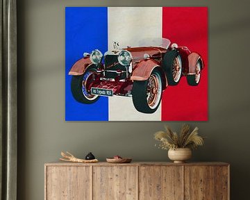 Hispano Suiza H6 Tulipwood 1924 with French flag by Jan Keteleer (JanKé): A Journey Beyond the Canvas