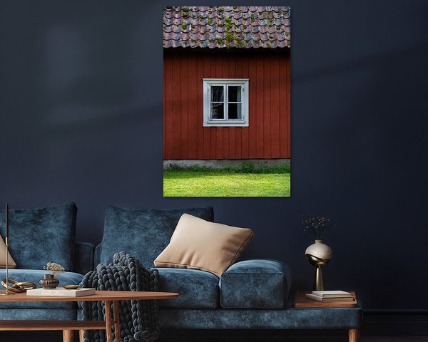 Typisch zweeds rood houten huis