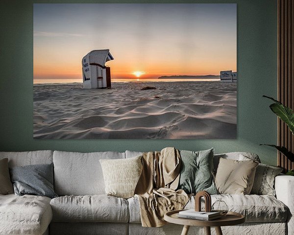 Plage de la Baltique dans la station balnéaire de Binz sur l'île de Rügen