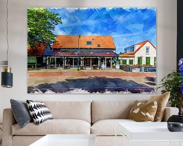 Restaurant Zeebinkie in Burgh-Haamstede (Kunst) von Art by Jeronimo