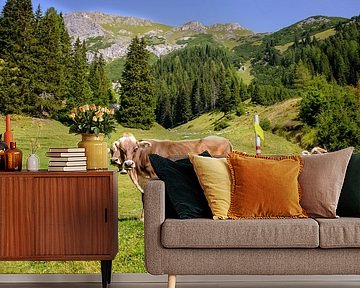 Koeien in alpenweide