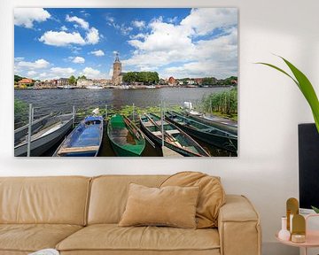 Blick von Hasselt auf das Ufer der Zwarte Water von Sjoerd van der Wal Fotografie