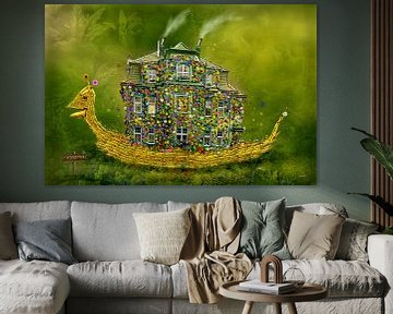 The snail with flowers house to Woodstock ! by Stefan teddynash