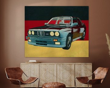 BMW E-30 M3 uit 1991 en Duitse vlag van Jan Keteleer