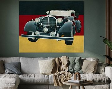 Mercedes 770K Limousine uit 1938 voor de Duitse vlag van Jan Keteleer