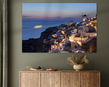 Oia nach Sonnenuntergang, Santorini, Kykladen, Griechenland von Markus Lange