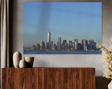 Zicht op Manhattan, New York, Amerika van Bernard van Zwol