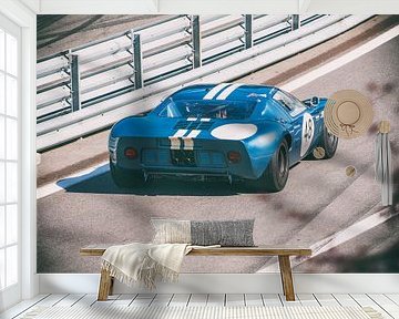 Ford GT40-Rennwagen in der Boxengasse von Sjoerd van der Wal Fotografie