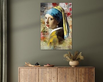 Meisje Met de Parel – On the Wall Edition van Marja van den Hurk