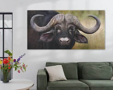 Buffel Afrikaanse Cape schilderij van Russell Hinckley