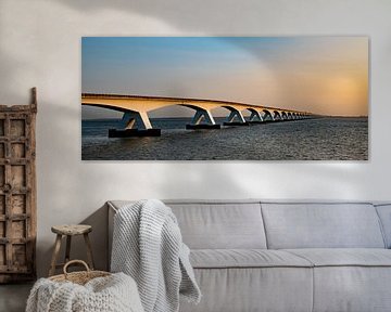 Le Zeelandbrug en panorama, Zeeland (Pays-Bas) sur Gert Hilbink