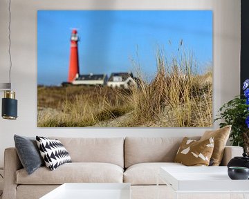 Leuchtturm in den Dünen auf der Insel Schiermonnikoog von Sjoerd van der Wal