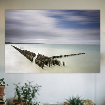 Wellenbrecher in Nordwales