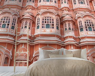 De roze stad, Jaipur, India van Irma Grotenhuis