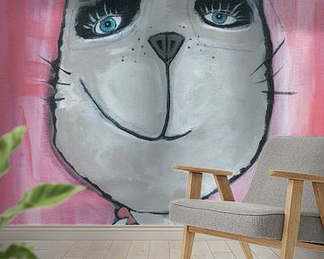 Katze Rosa von Sonja Mengkowski
