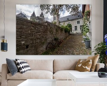 DURBUY Cycling in a street in Durbuy by Paul Veen