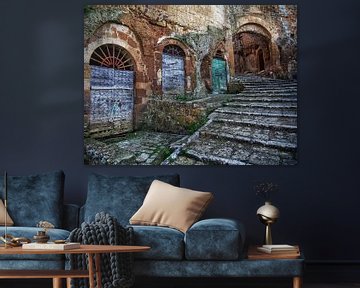 Straten van Pitigliano - Toscane, Italië van BHotography
