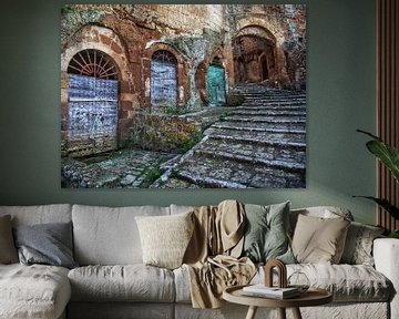 Straten van Pitigliano - Toscane, Italië van BHotography