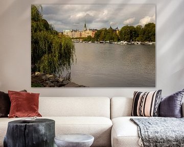 Stadtbildaufnahme von Stockholm in Schweden