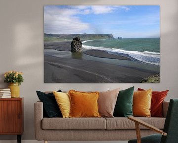 La plage de lave de Reynisfjara au sud de l'Islande sur Karsten Volkmer