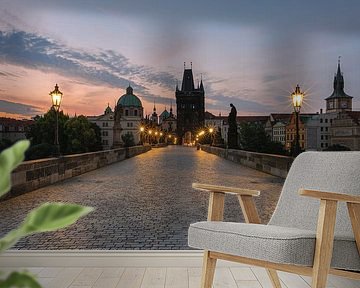 Prague at sunrise by Robin Oelschlegel