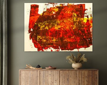 Roodgeel zuigmondbladoppervlak van Klaus Heidecker