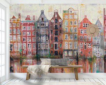 Amsterdam Damrak van Atelier Paint-Ing