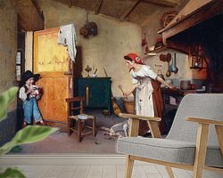 Example of the artwork in a room