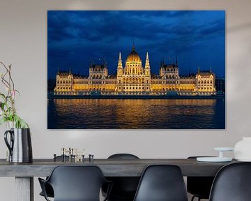Parlement gebouw Boedapest van Peter Laarakker
