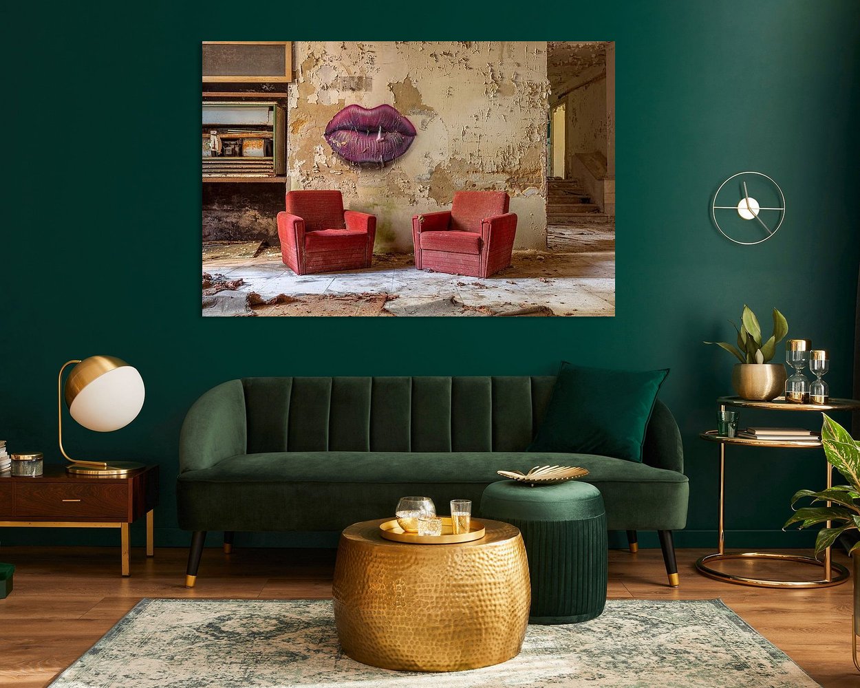 Example of the artwork in a room