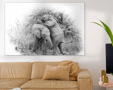 Example of the artwork in a room
