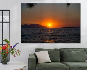 Zonsondergang in de zee van Photography by Karim