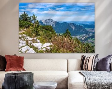 Vue du haut du Prediktstuhl dans le Berchtesgadener Land sur Rico Ködder