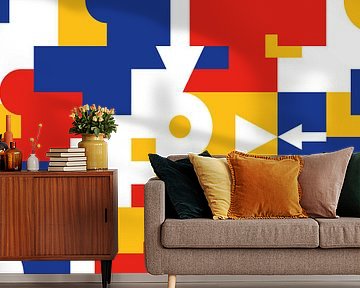 Bauhaus Geometrische Collage van Raymond Wijngaard