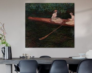 De kano op Epte, Claude Monet
