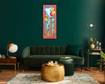 Bubblegum - Pink - Kunst voor Kinderen van Sonja Mengkowski