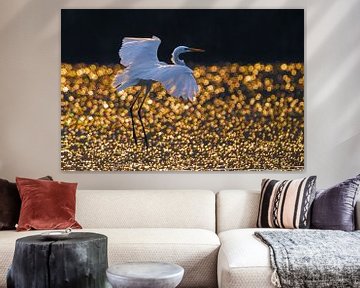 Great Egret (Ardea alba) by Beschermingswerk voor aan uw muur