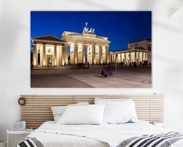 Berlijn, Brandenburger Tor in het blauwe uur